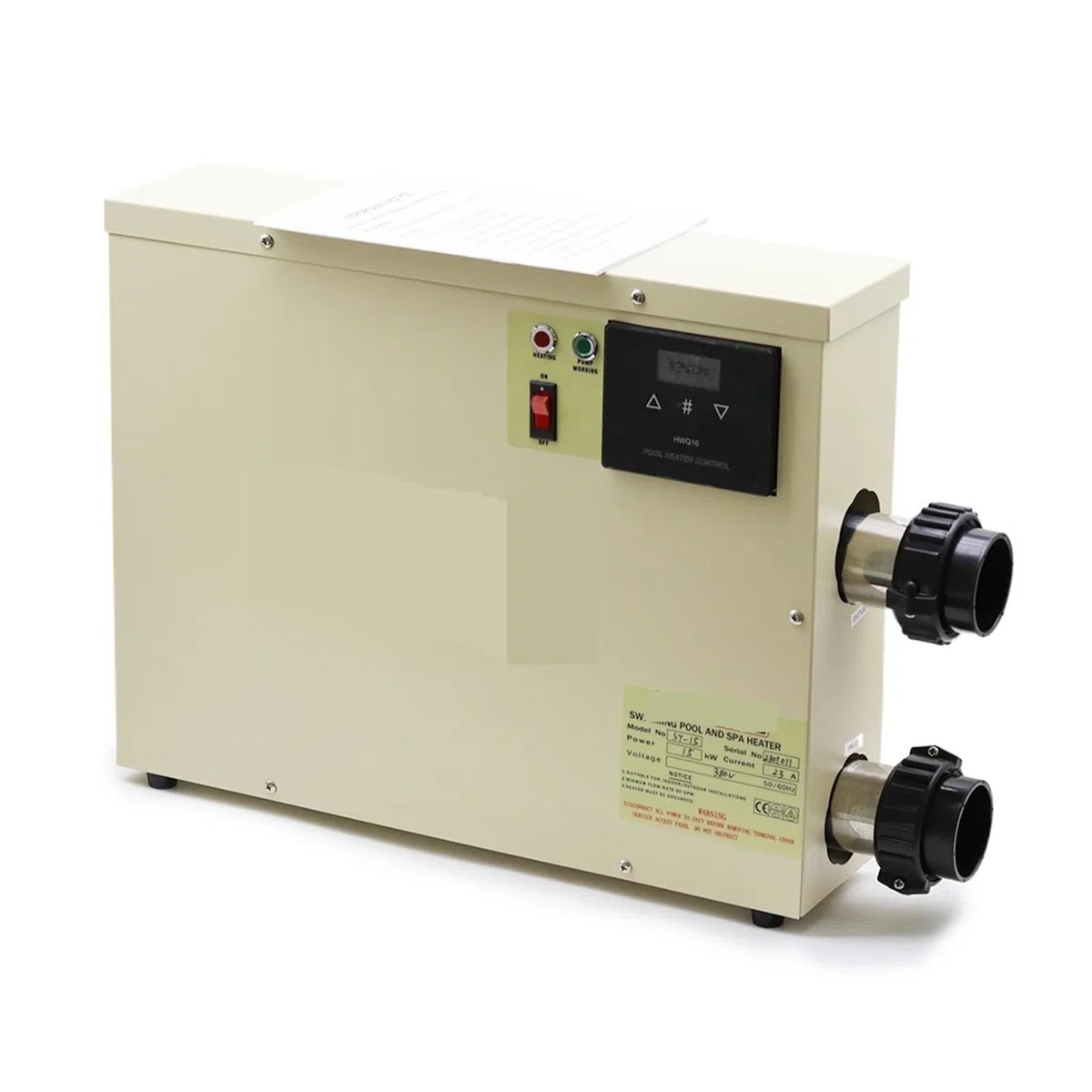 15KW Podgrzewacz wody Pompa ciepła do basenu Do termostatu wanny 220v/380v Wydajne ogrzewanie(9KW 380)