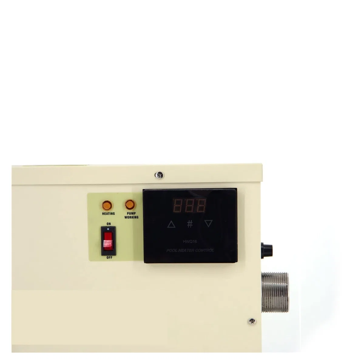 Podgrzewacz basenowy, Elektryczny cyfrowy termostat podgrzewacza wody 1 8kW Inteligentna kontrola temperatury Wodoodporna ekran dotykowy SPA Ogrzewanie wanny z hydromasażem