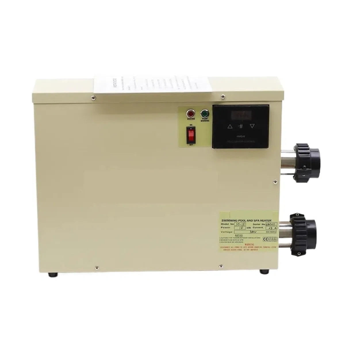15KW Podgrzewacz wody Pompa ciepła do basenu Do termostatu wanny 220v/380v Wydajne ogrzewanie(9KW 380)