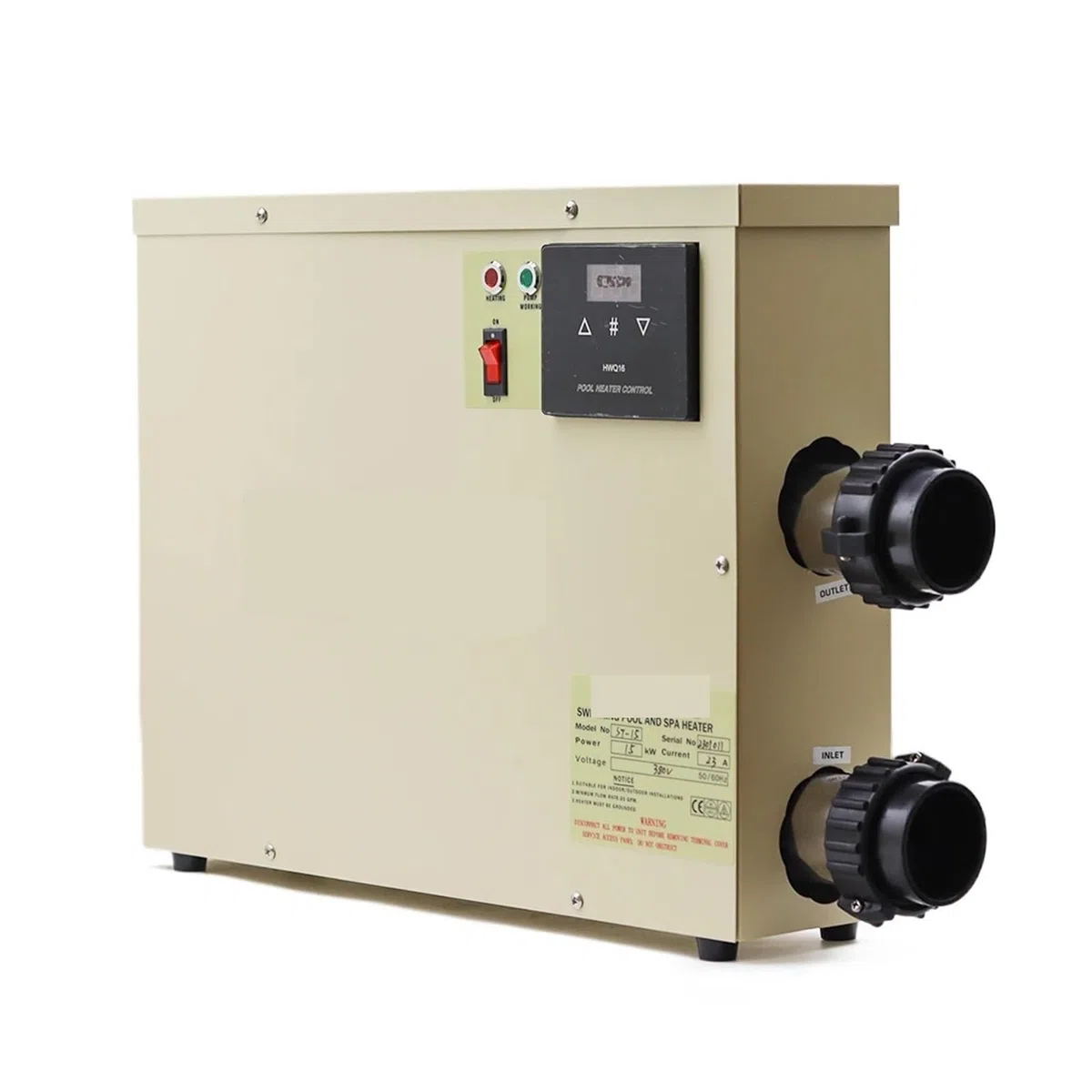 15KW Podgrzewacz wody Pompa ciepła do basenu Do termostatu wanny 220v/380v Wydajne ogrzewanie(9KW 380)