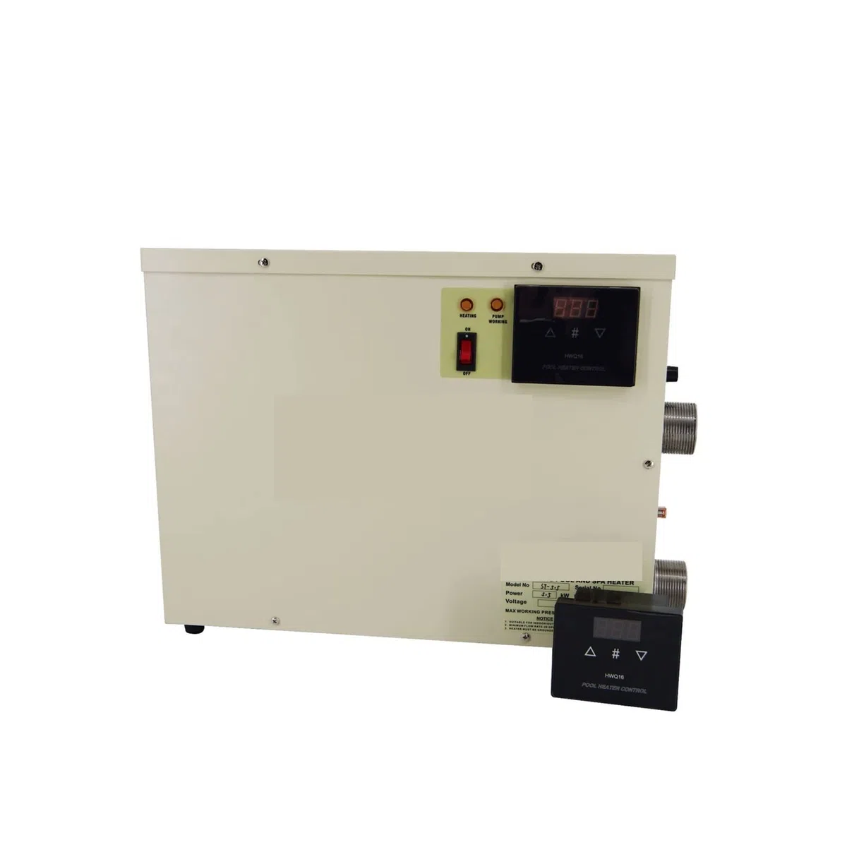 Podgrzewacz basenowy, Elektryczny cyfrowy termostat podgrzewacza wody 1 8kW Inteligentna kontrola temperatury Wodoodporna ekran dotykowy SPA Ogrzewanie wanny z hydromasażem