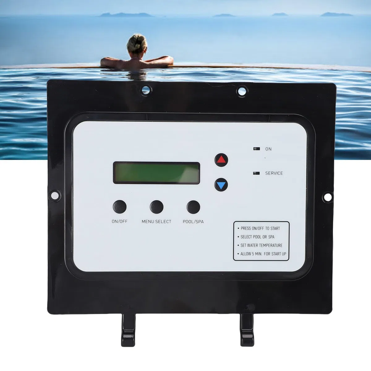 Fafeicy Zespół Tablicy Automatycznej Regulacji Ogrzewania, Wymiana Wyświetlacza Cyfrowego ABS dla Modeli Pomp Ciepła do Basenów i Spa 460928 460929 460930 Ti z precyzyjną kontrolą Temperatury