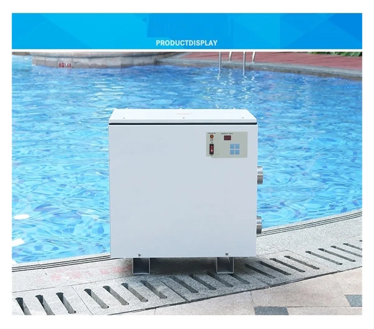 5,5 kW Elektryczna Pompa Ciepła Basenowa, Termostat Ogrzewania Wanny SPA, Akcesoria Do Basenów Wydajne ogrzewanie(15kw)