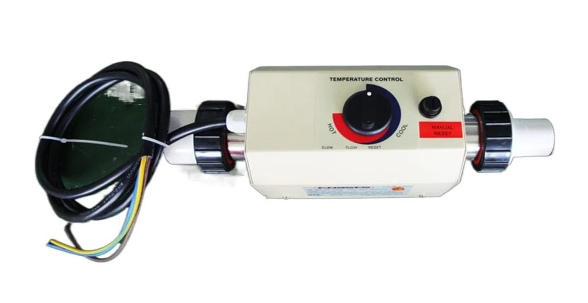Podgrzewacz basenowy, 2KW Termostat basen elektryczny podgrzewacz basenowy wann z hydromasażem elektryczny termostat podgrzewacza wody do wanny i spa