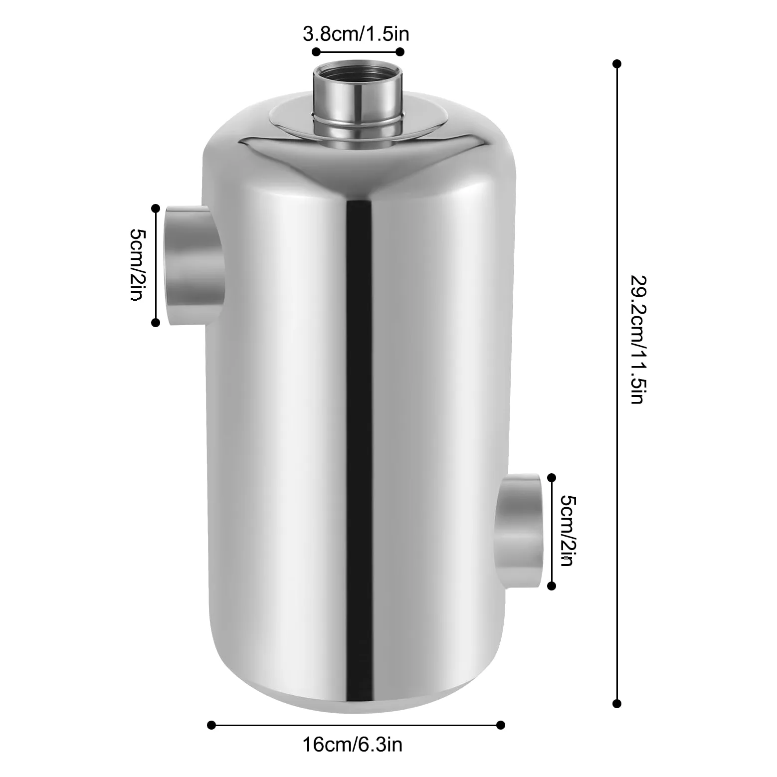 Wymiennik ciepła basenowy ze stali nierdzewnej 28 kW, stal 304, 150 l/min, 40 GPM, przepływ wody, wzór odwrotnego przepływu 31,5 x 5,28 cala, montaż poziomy/pionowy, do basenu, spa
