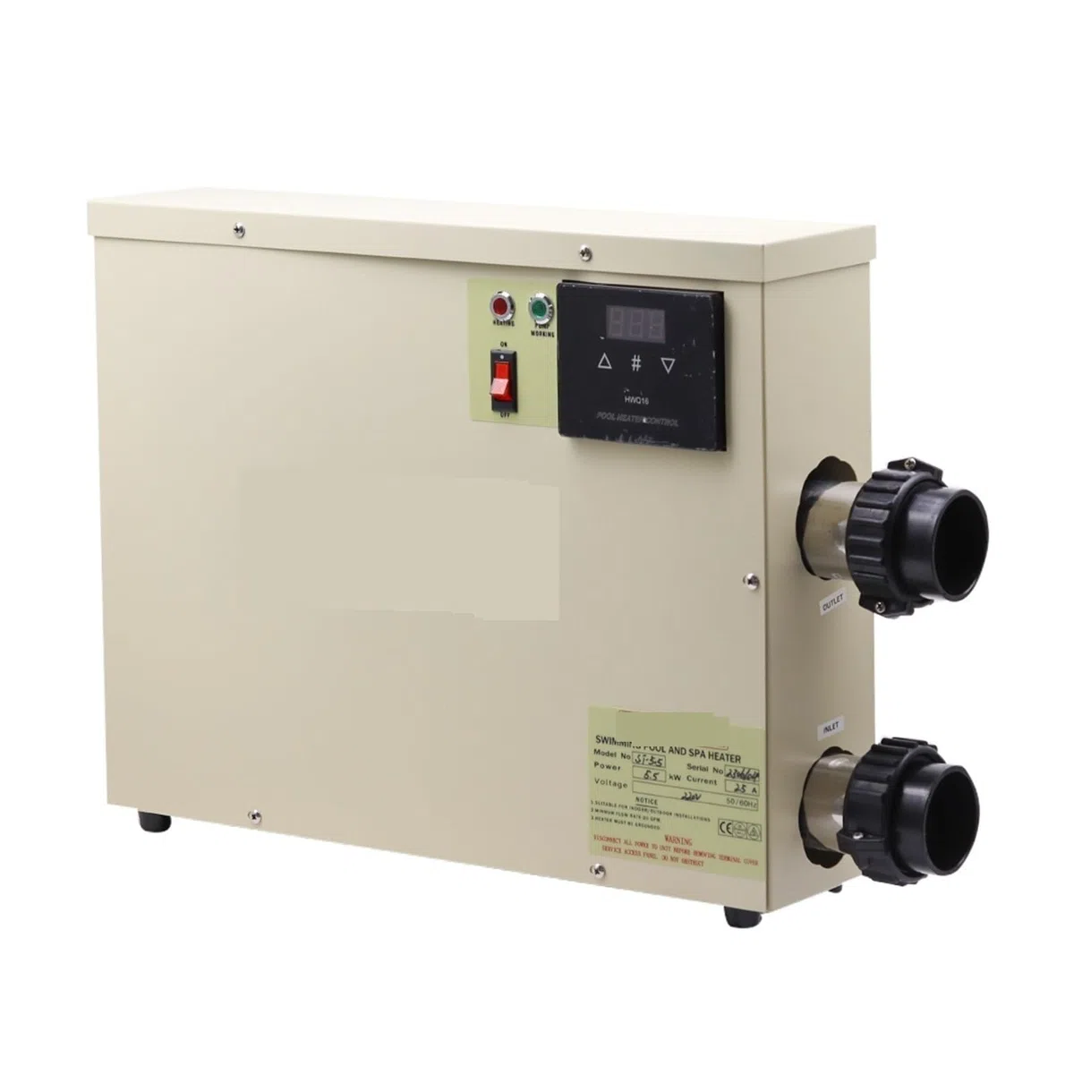 15KW Podgrzewacz Wody Do Basenu Wanna Termostat Wysokowydajna Elektryczna Pompa Ciepła Do Wanny, Mini Baseny, SPA Wydajne ogrzewanie(11KW 220)