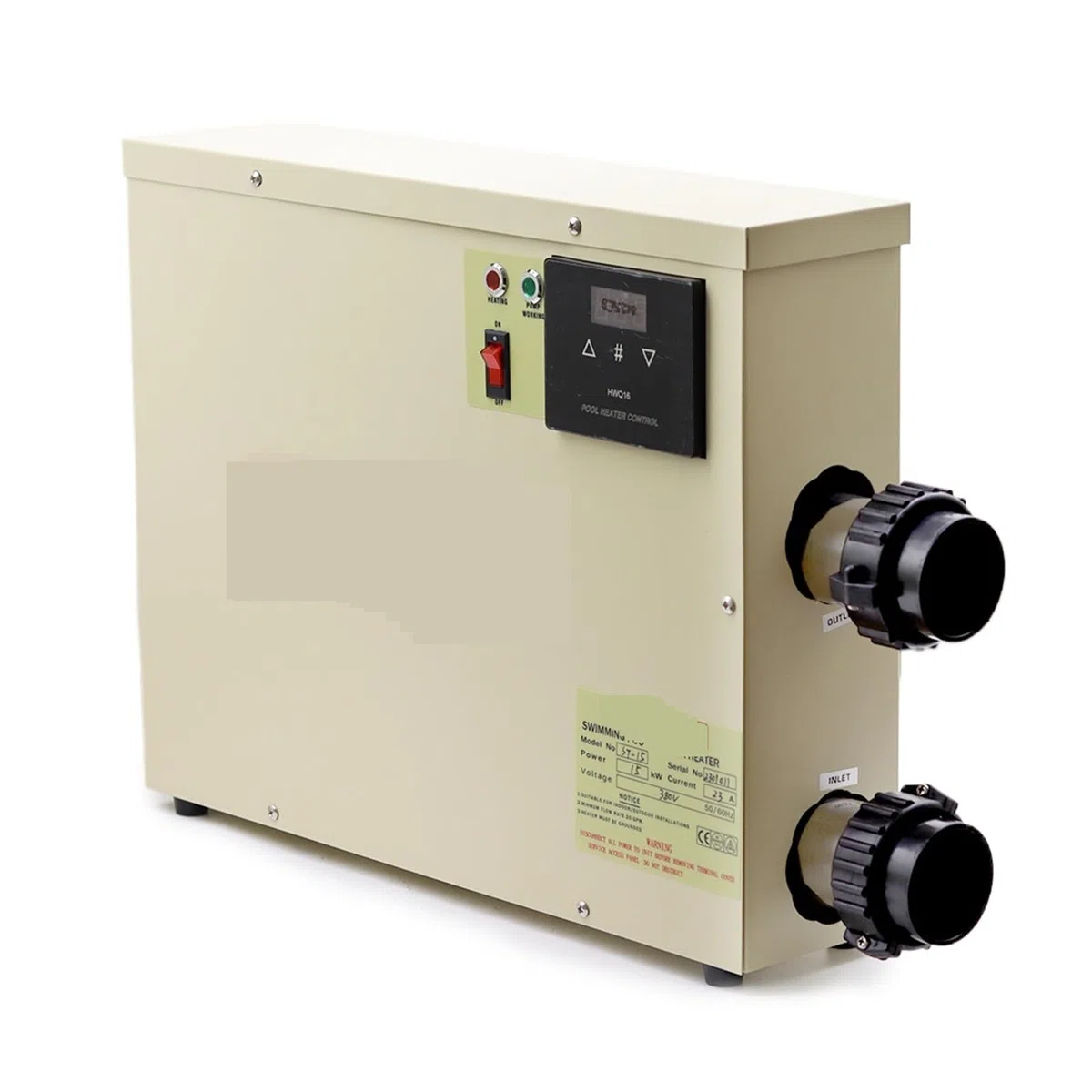 15KW Podgrzewacz wody Pompa ciepła do basenu Do termostatu wanny 220v/380v Wydajne ogrzewanie(9KW 380)